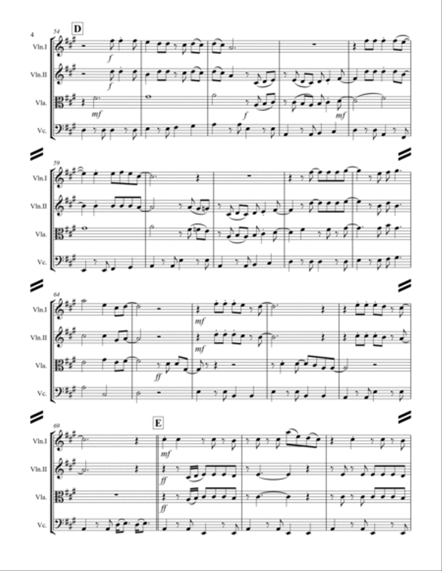 Margaritaville String Quartet scores gallery preview page 5
