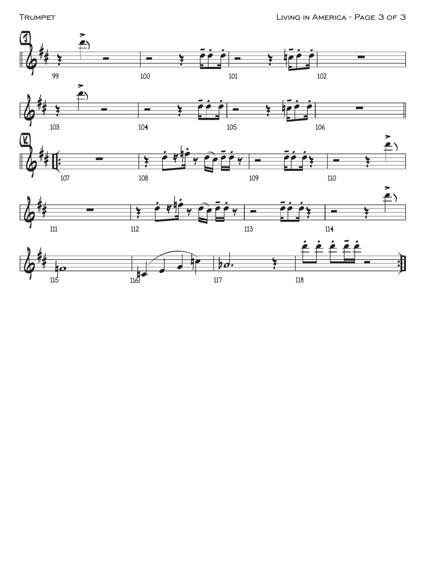 Living In America Living In America Small Ensemble scores gallery preview page 3