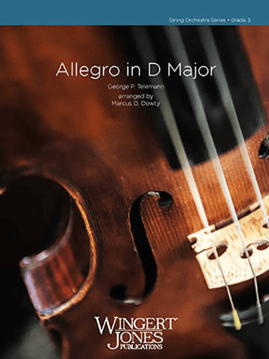 Allegro in D Major (Score) String Orchestra scores gallery preview page 1