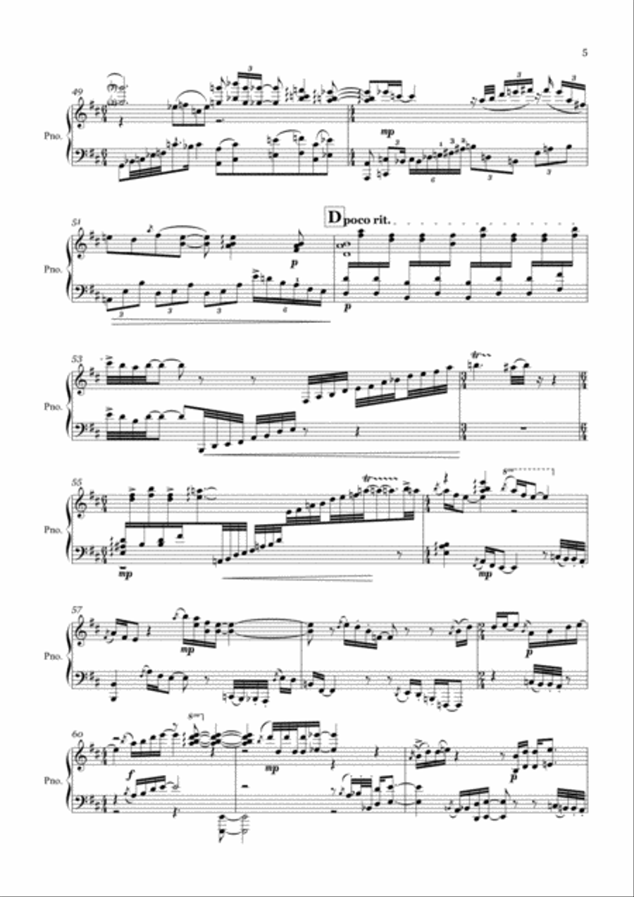Mountain Song Piano Solo scores gallery preview page 5