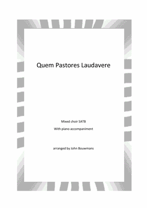 Book cover for Quem Pastores Laudavere