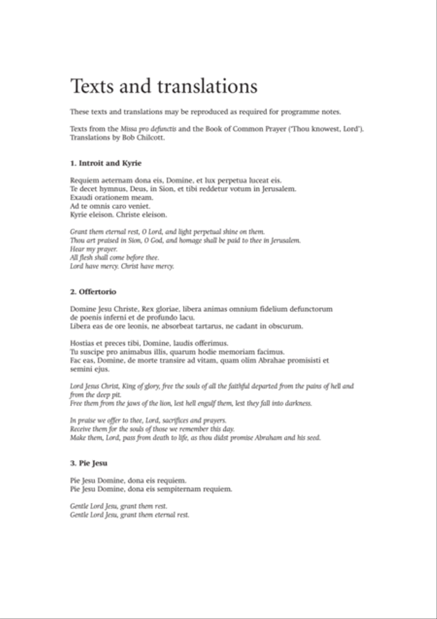 Requiem 4-Part scores gallery preview page 5