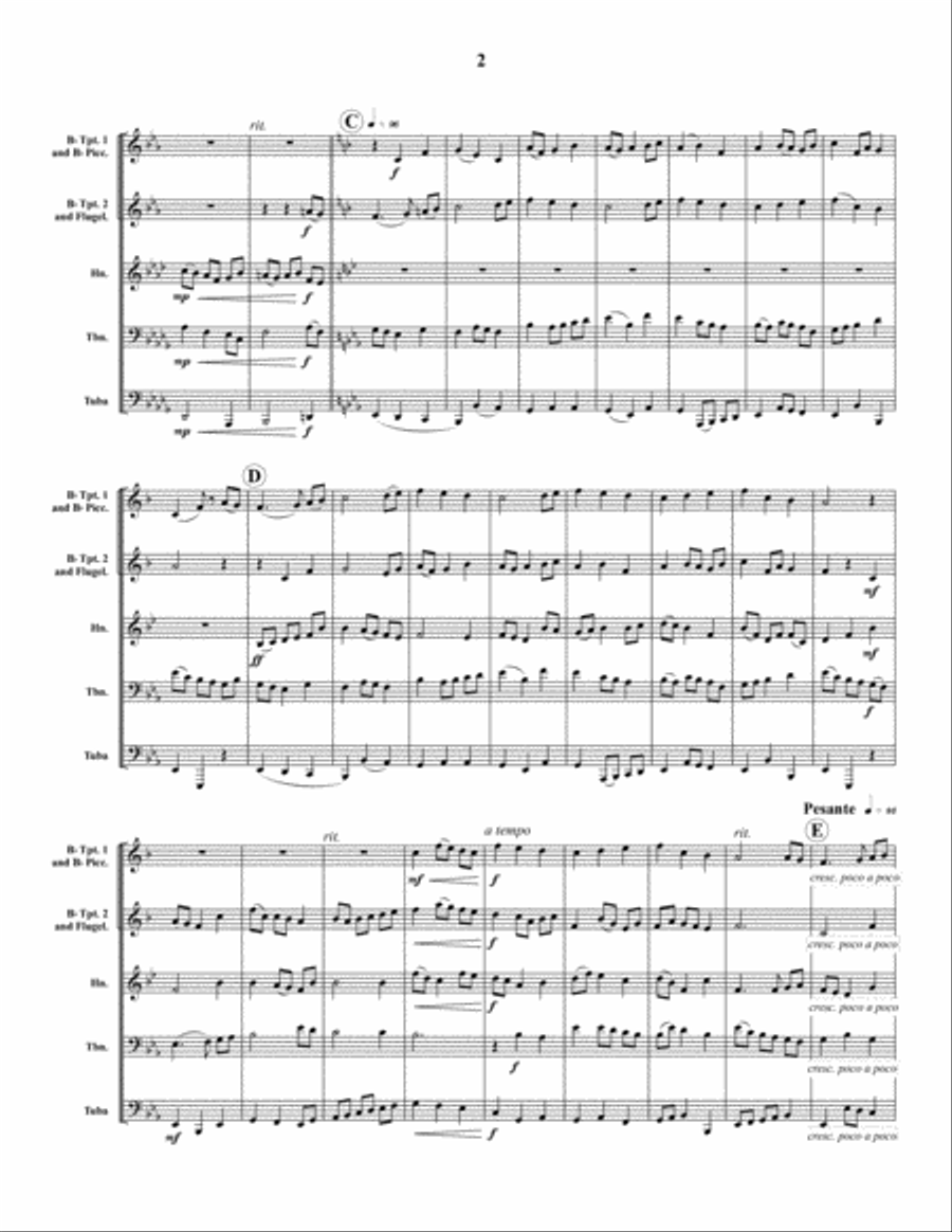 Christmas Suite No. 2 Christmas Suite No. 2 Brass Quintet scores gallery preview page 3
