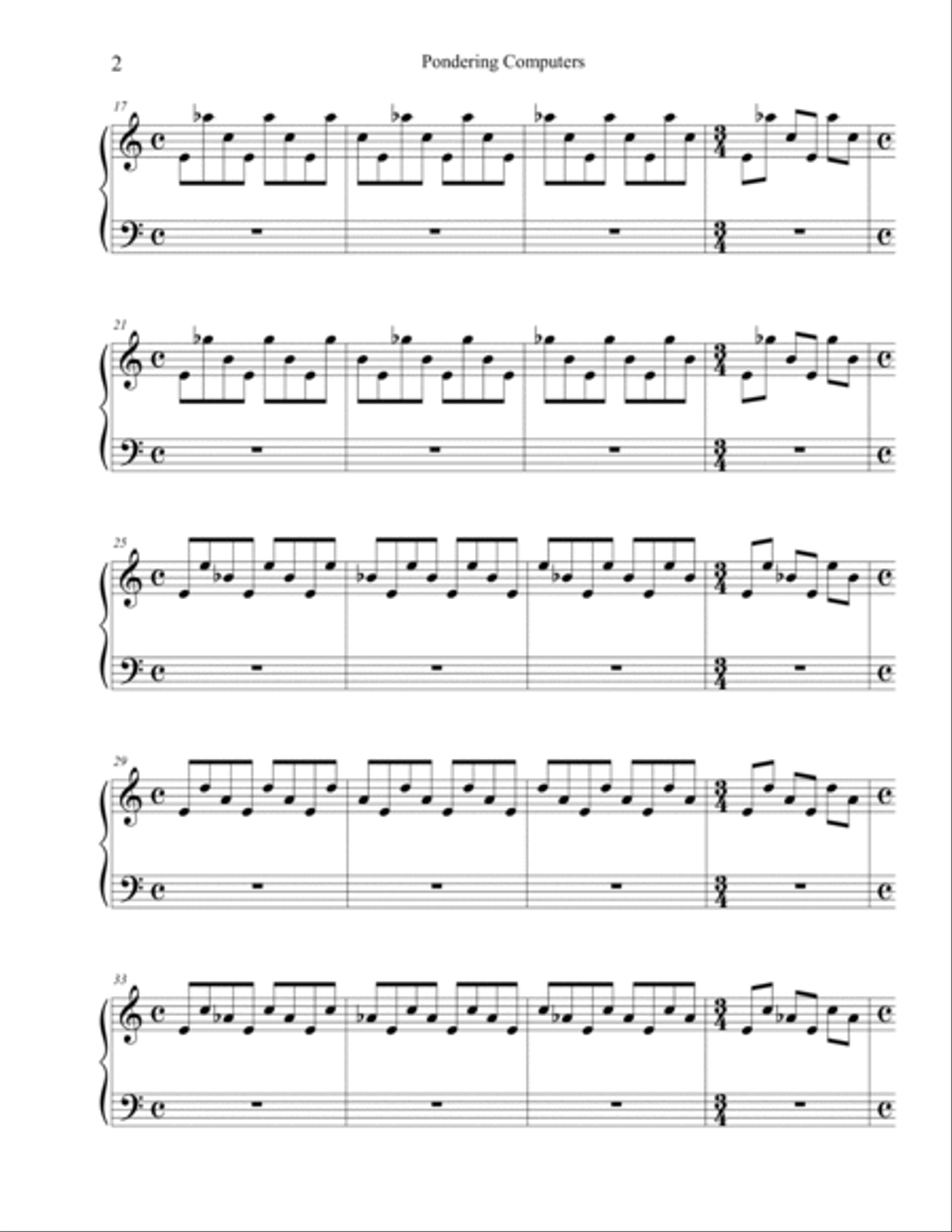 Pondering Computers Piano Method scores gallery preview page 2