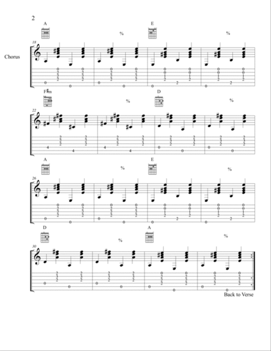 Take Me Home, Country Roads Electric Guitar scores gallery preview page 2