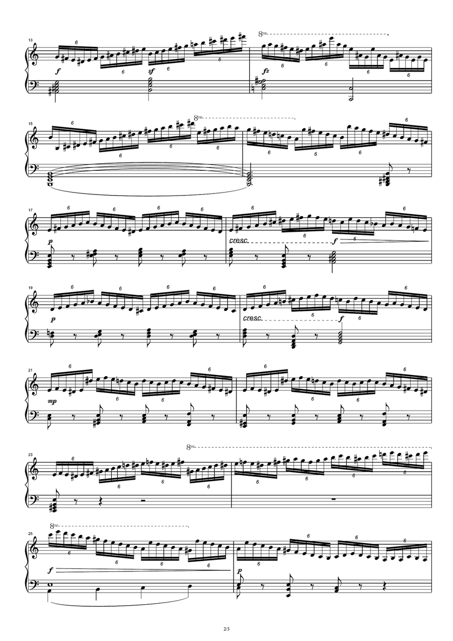 Czerny Op.740. No.17 Piano Solo scores gallery preview page 2