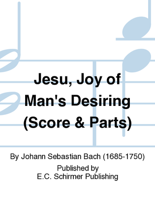 Book cover for Jesu, Joy of Man's Desiring (Orchestra Set & Score)