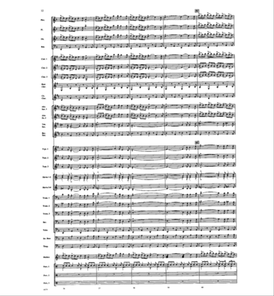 American Folk Fantasia Concert Band scores gallery preview page 13