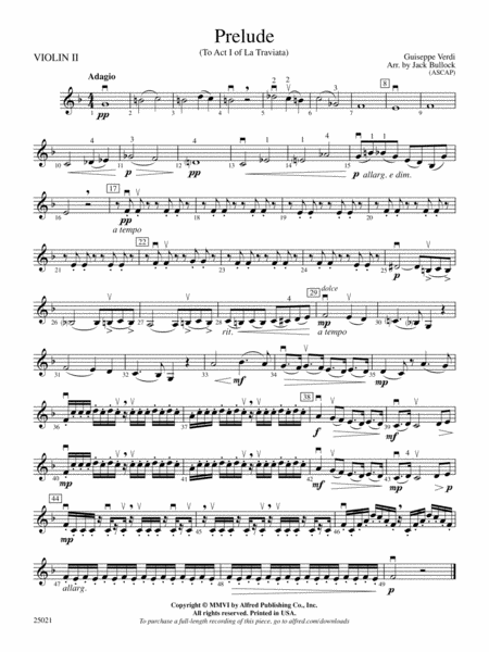 Prelude: 2nd Violin