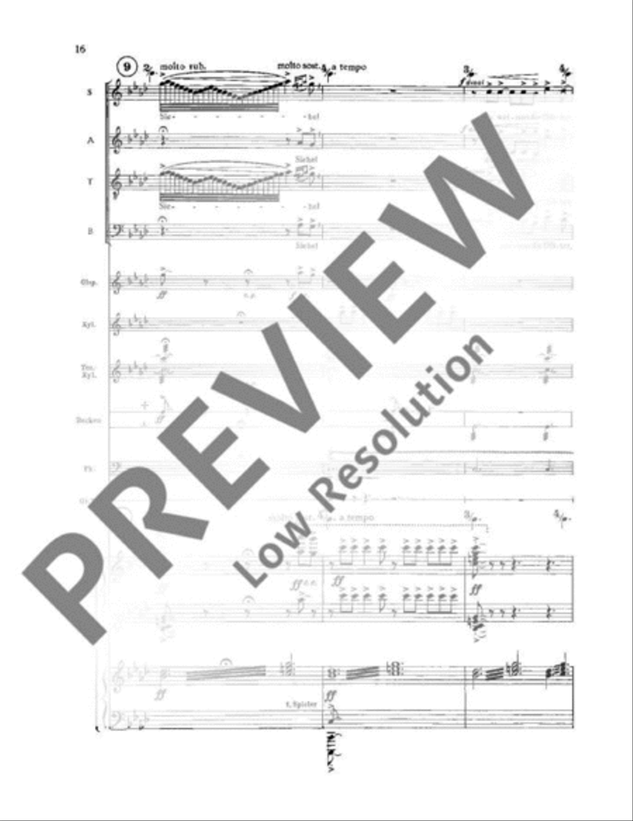 Nänie und Dithyrambe Mixed Choir scores gallery preview page 17