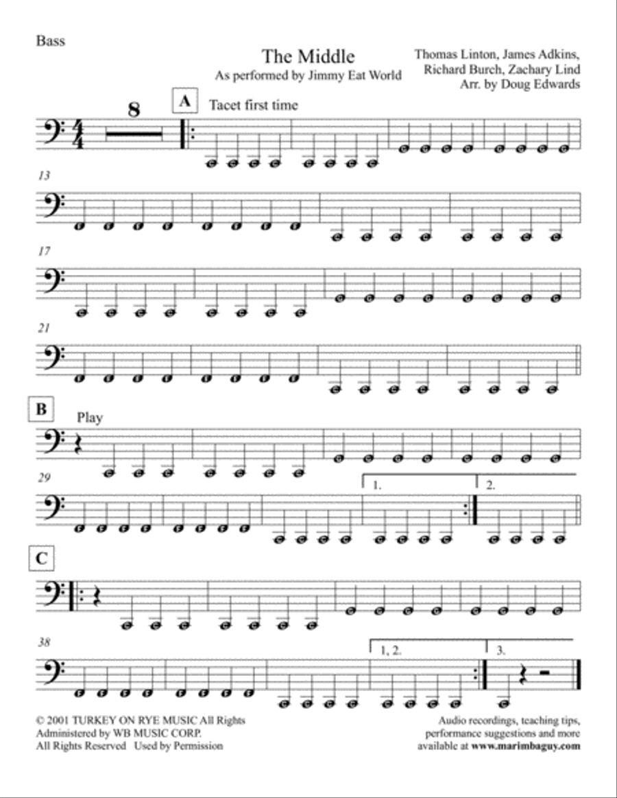 The Middle Percussion Ensemble scores gallery preview page 4