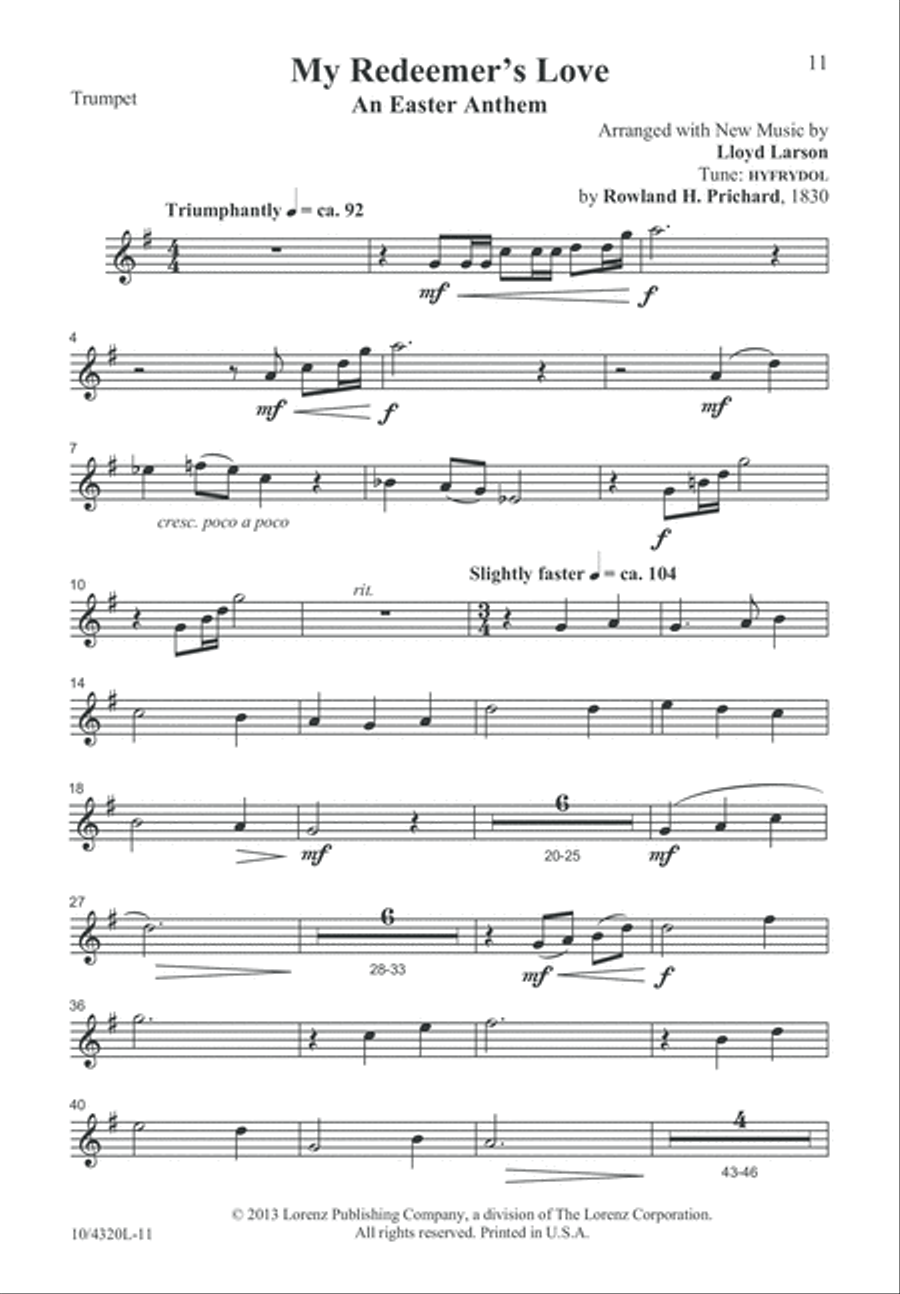 My Redeemer's Love My Redeemer's Love 4-Part scores gallery preview page 11