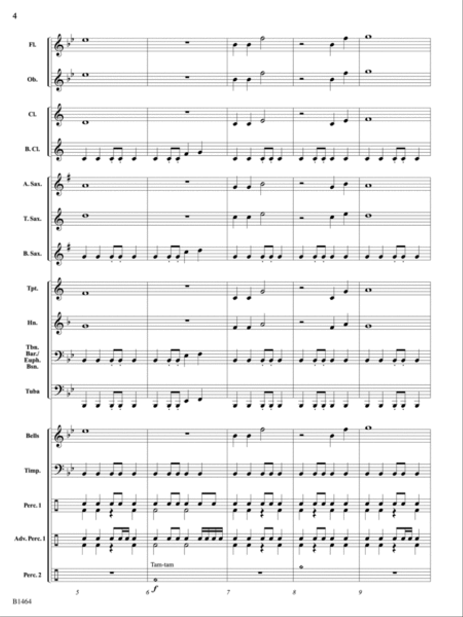 March of the Champions: Score Concert Band scores gallery preview page 4