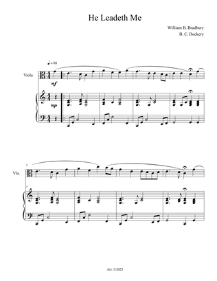 He Leadeth Me (Viola Solo with Piano Accompaniment)