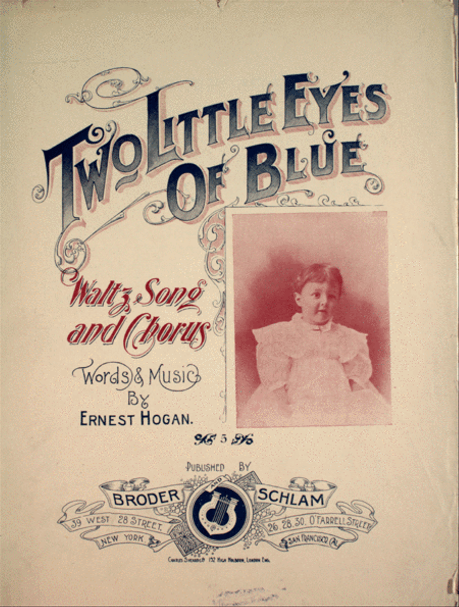 Two Little Eyes of Blue. Waltz Song and Chorus Choir scores gallery preview page 1