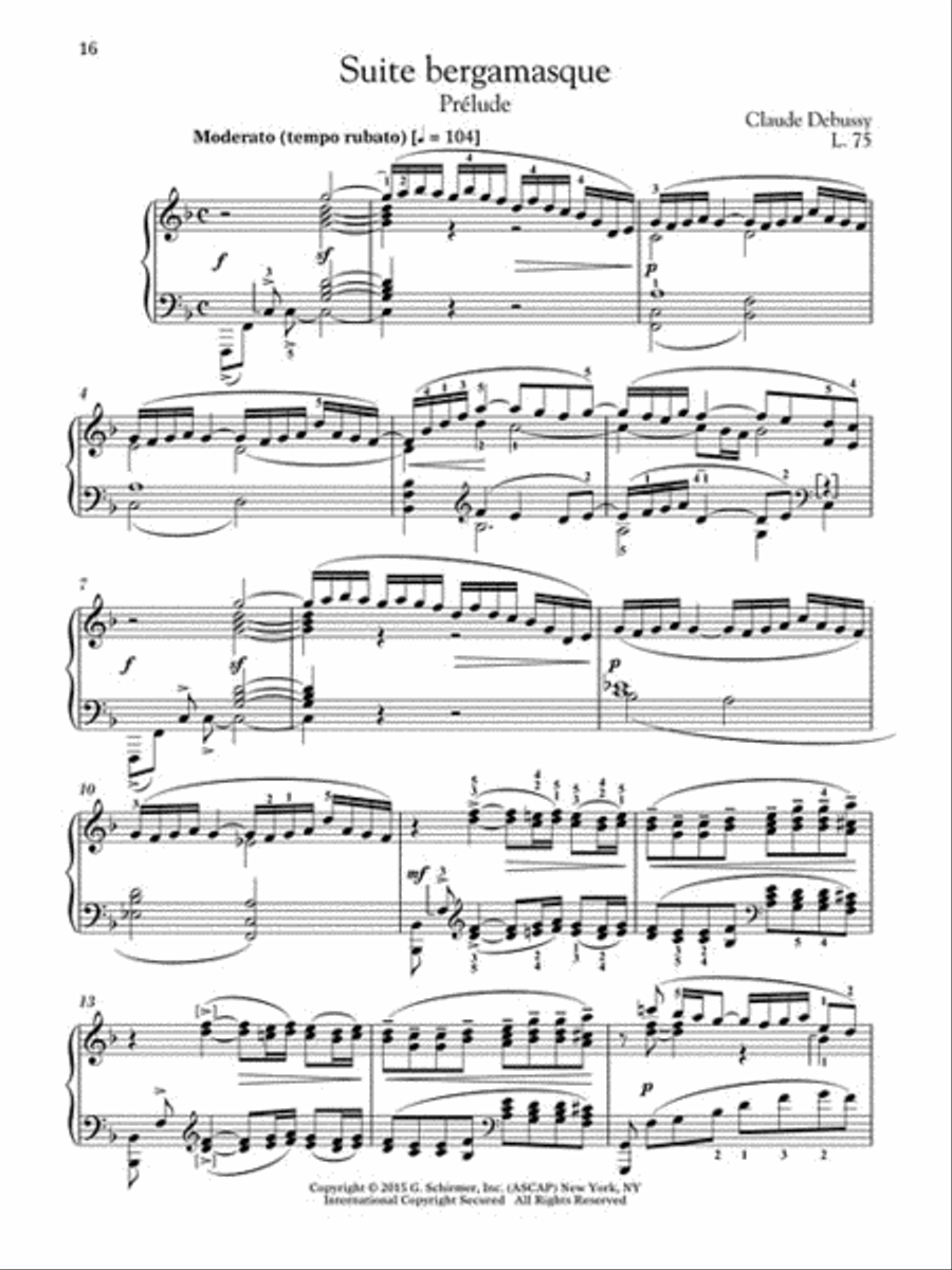 Debussy – Suite bergamasque Piano Solo scores gallery preview page 7