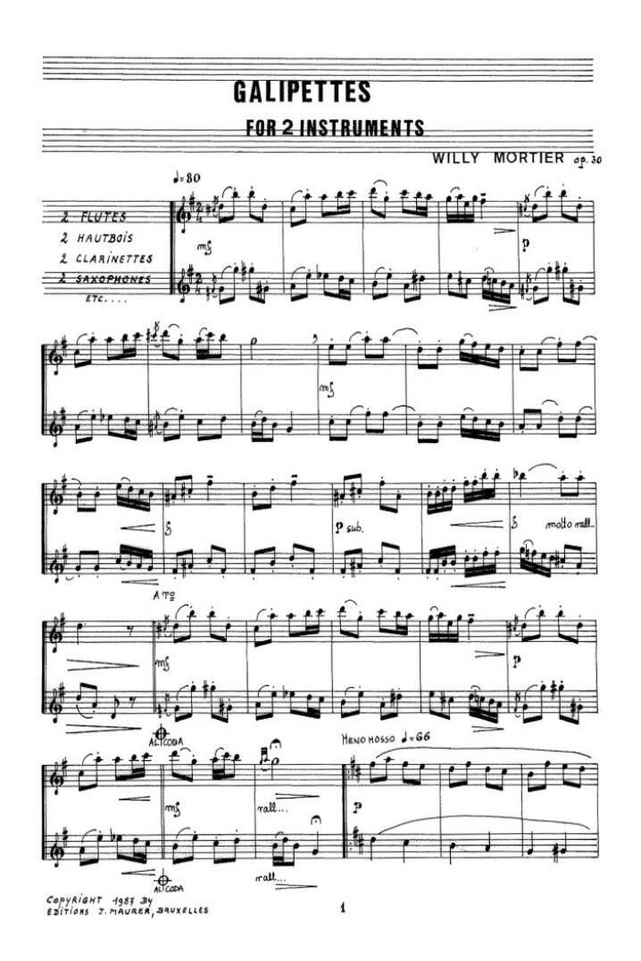 Galipettes Brass Duet scores gallery preview page 2