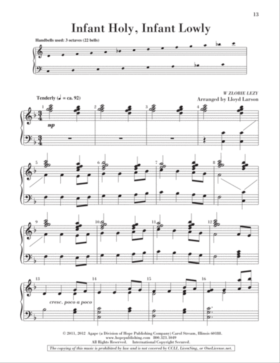 Keep It Simple 5 (Christmas Sacred and Secular) 3-Octaves scores gallery preview page 16