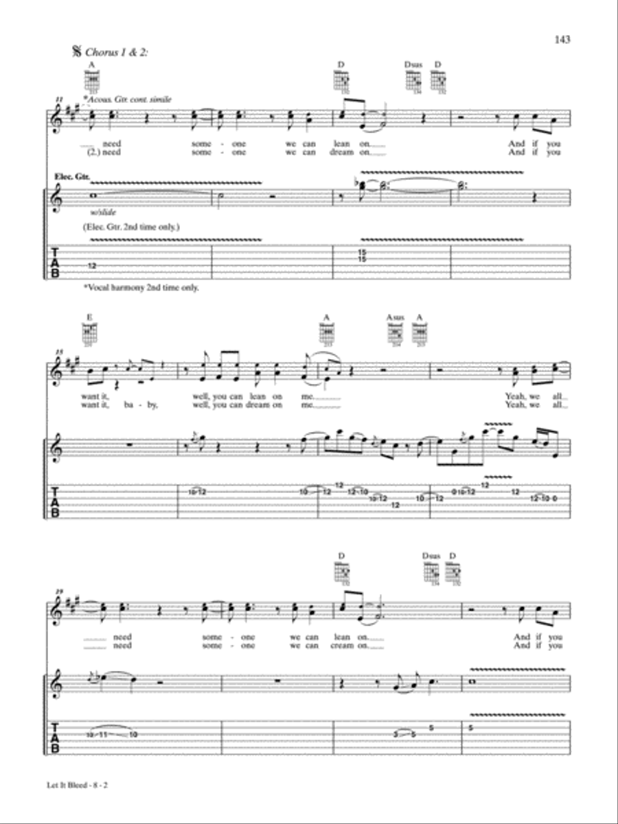 Let It Bleed Guitar Tablature scores gallery preview page 2