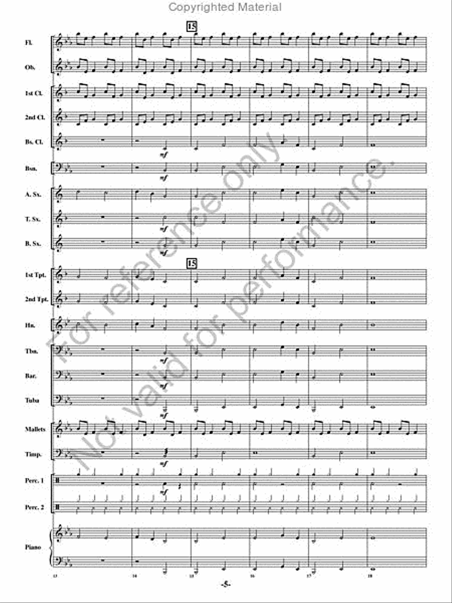 Chanson de Noel Chanson de Noel Concert Band scores gallery preview page 4