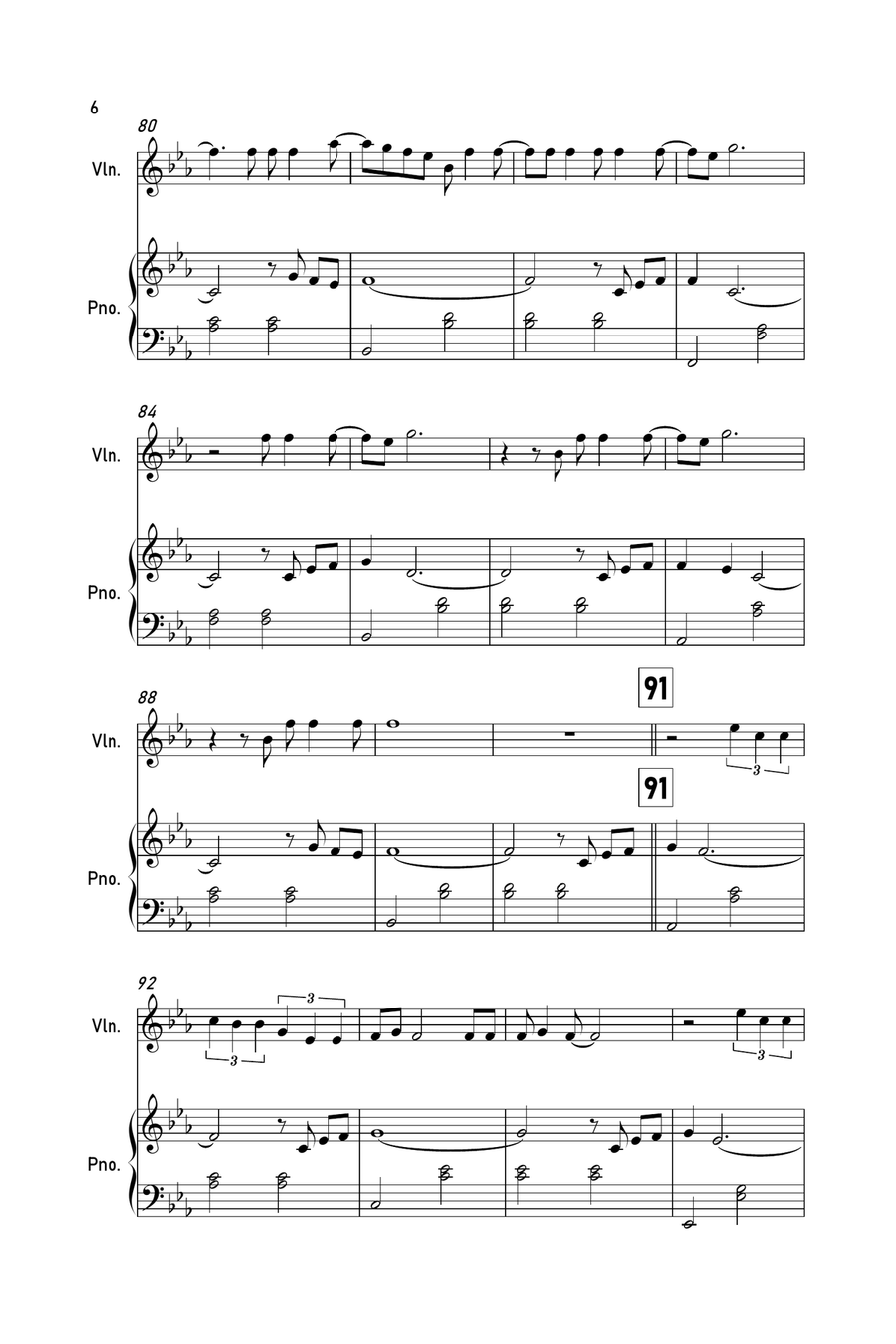 Cardigan Cardigan Violin Solo scores gallery preview page 6
