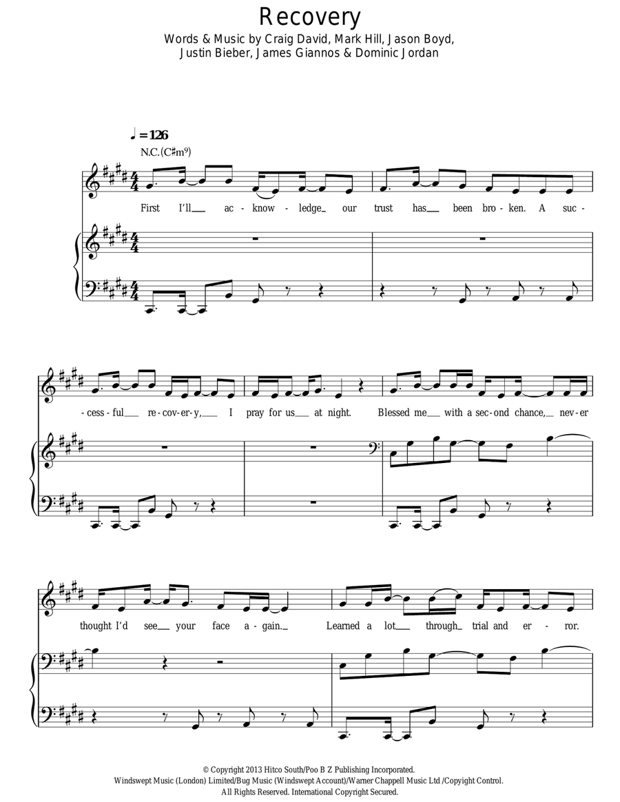 Recovery Acoustic Guitar scores gallery preview page 1