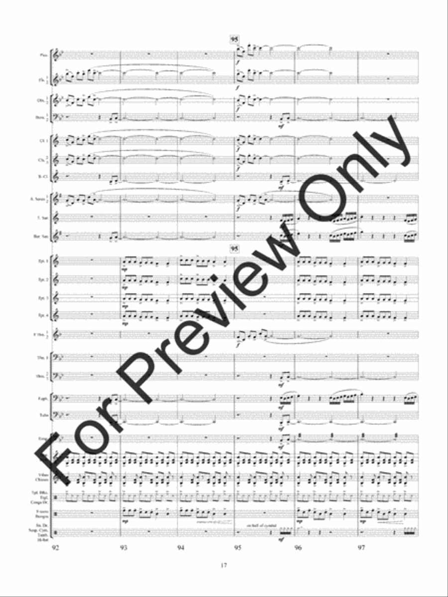 Quintology (Score) Concert Band scores gallery preview page 20