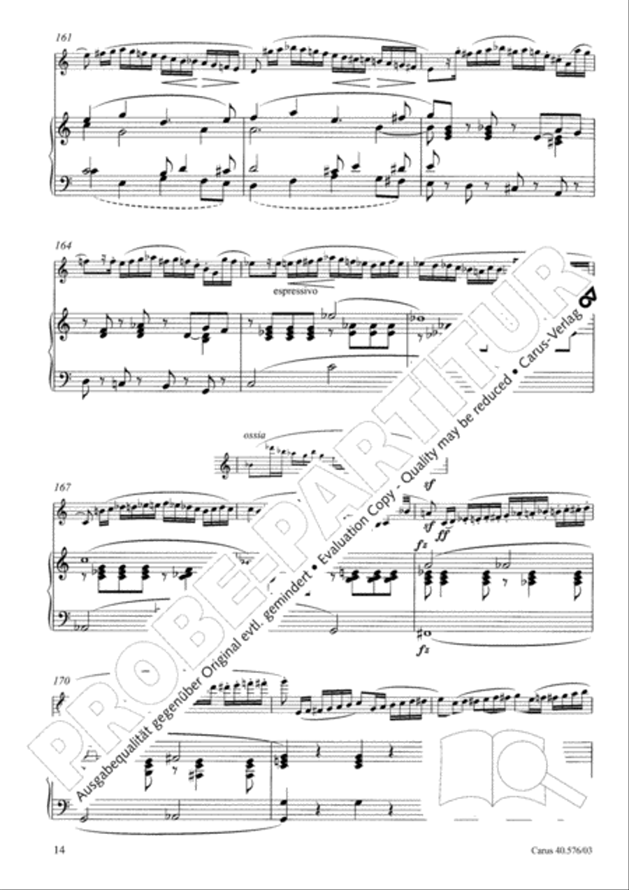 Oboe Concerto in A minor (Concerto per Oboe ed Orchestra in a) Clarinet scores gallery preview page 15