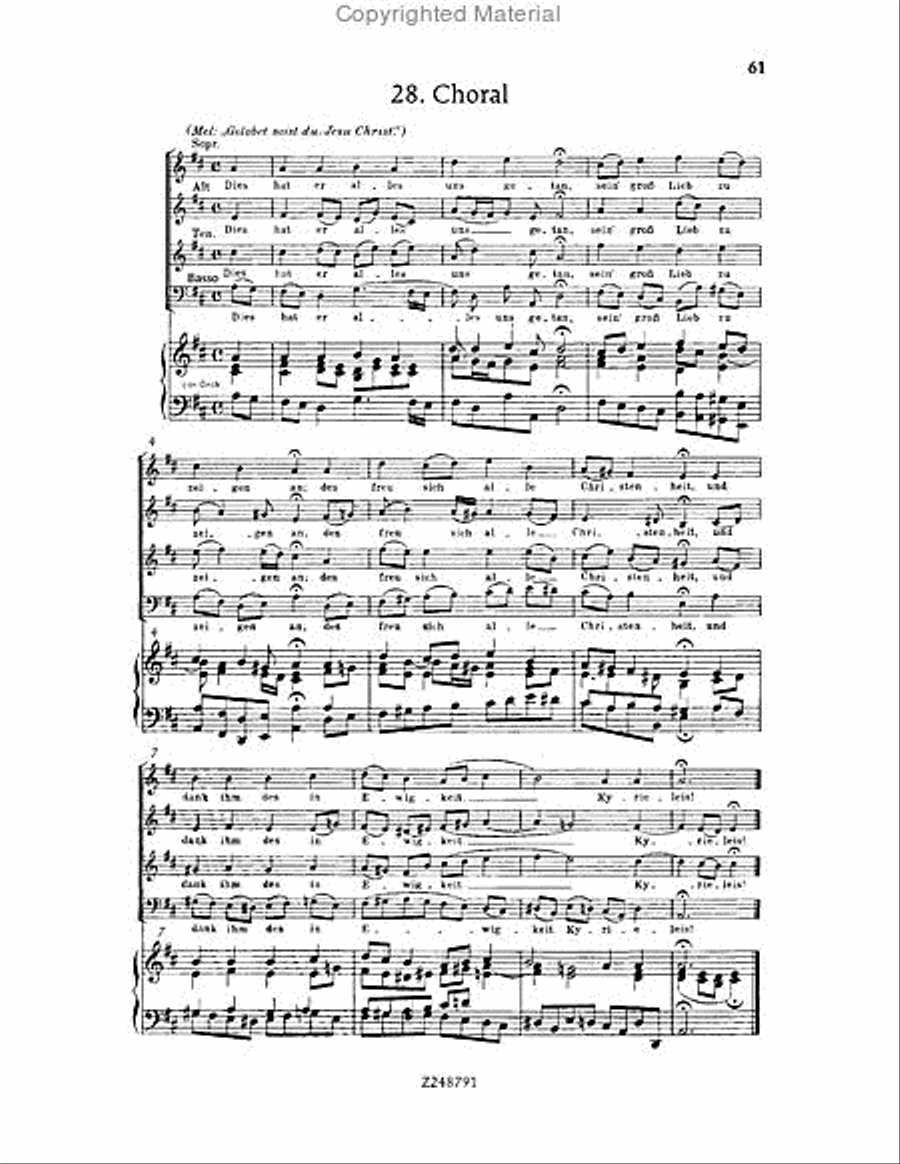 Christmas Oratorio, BWV 248 Choir scores gallery preview page 60