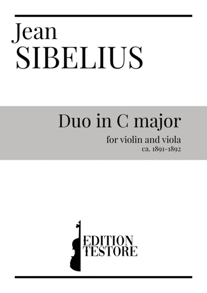 Jean Sibelius - Duo for violin and viola in C major image number null