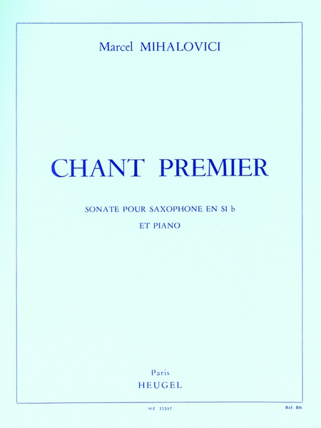 Chant Premier, Op.103 (bb Saxophone And Piano)