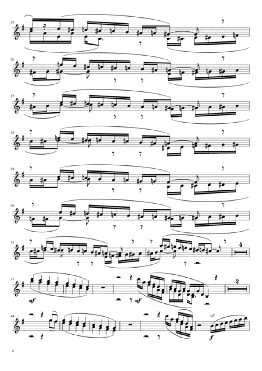 Magician's Fireball for alto saxophone & orchestra (Orchestral Part Scores) Full Orchestra scores gallery preview page 6