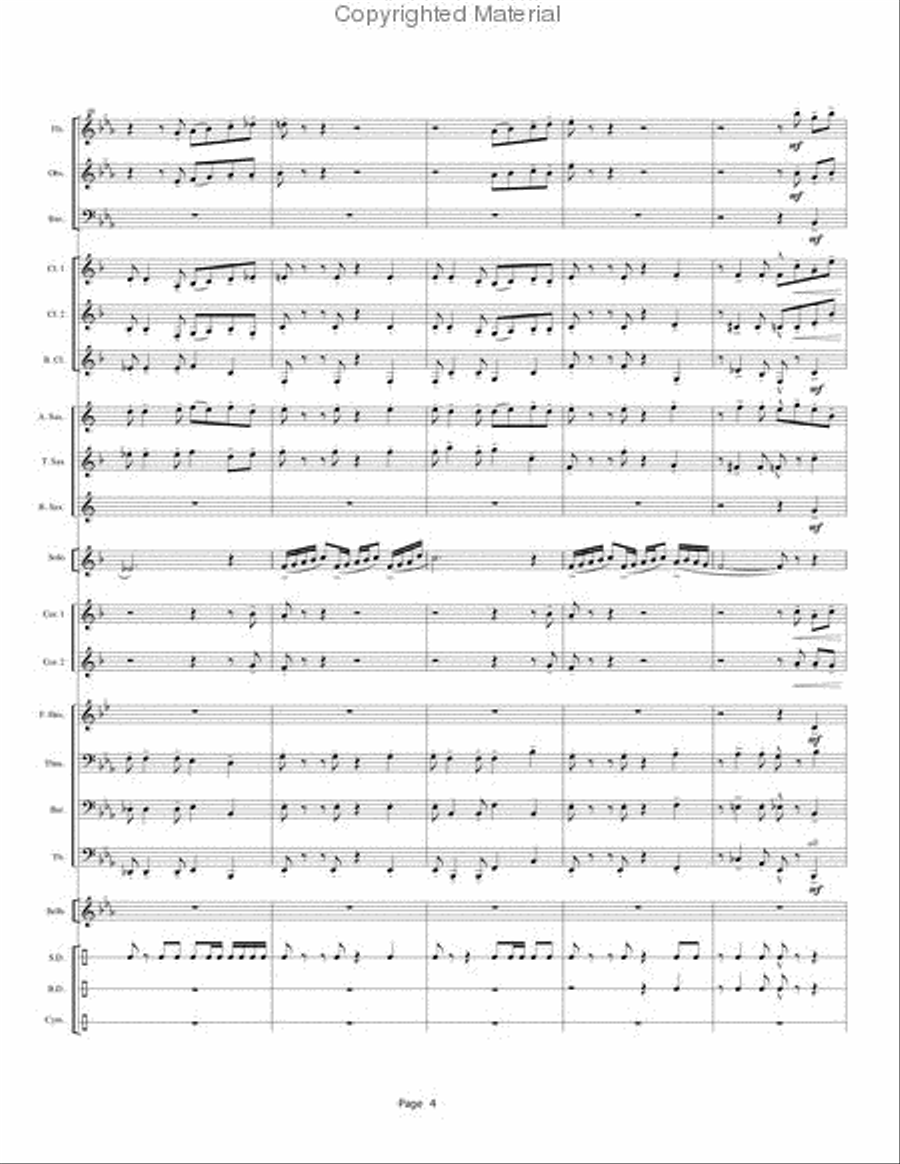 Satin & Brass Satin & Brass Concert Band scores gallery preview page 5