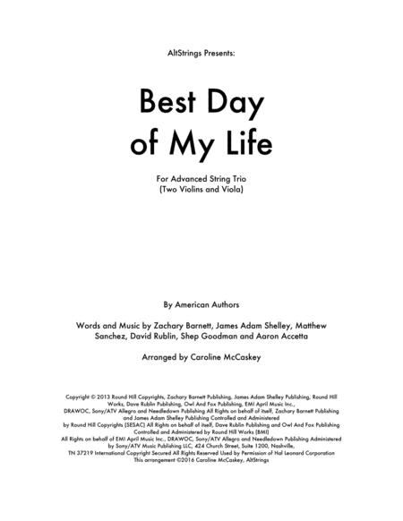 Best Day Of My Life image number null