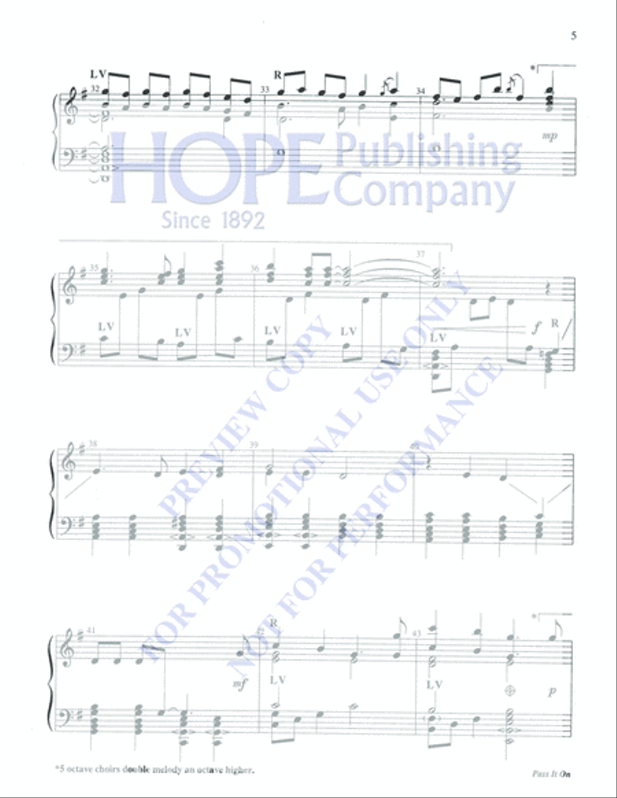 Pass It On 5-Octaves scores gallery preview page 5