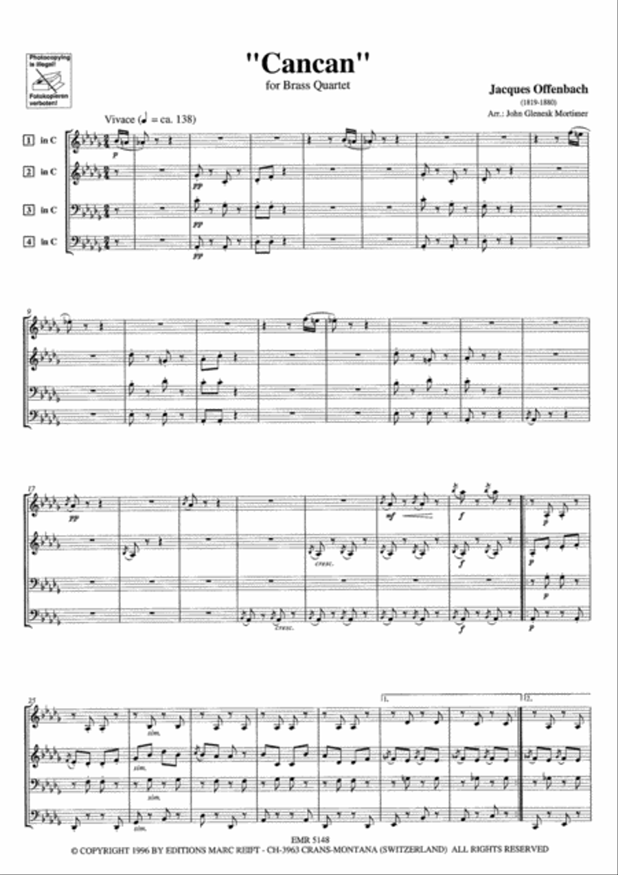 Cancan Cancan Brass Ensemble scores gallery preview page 3