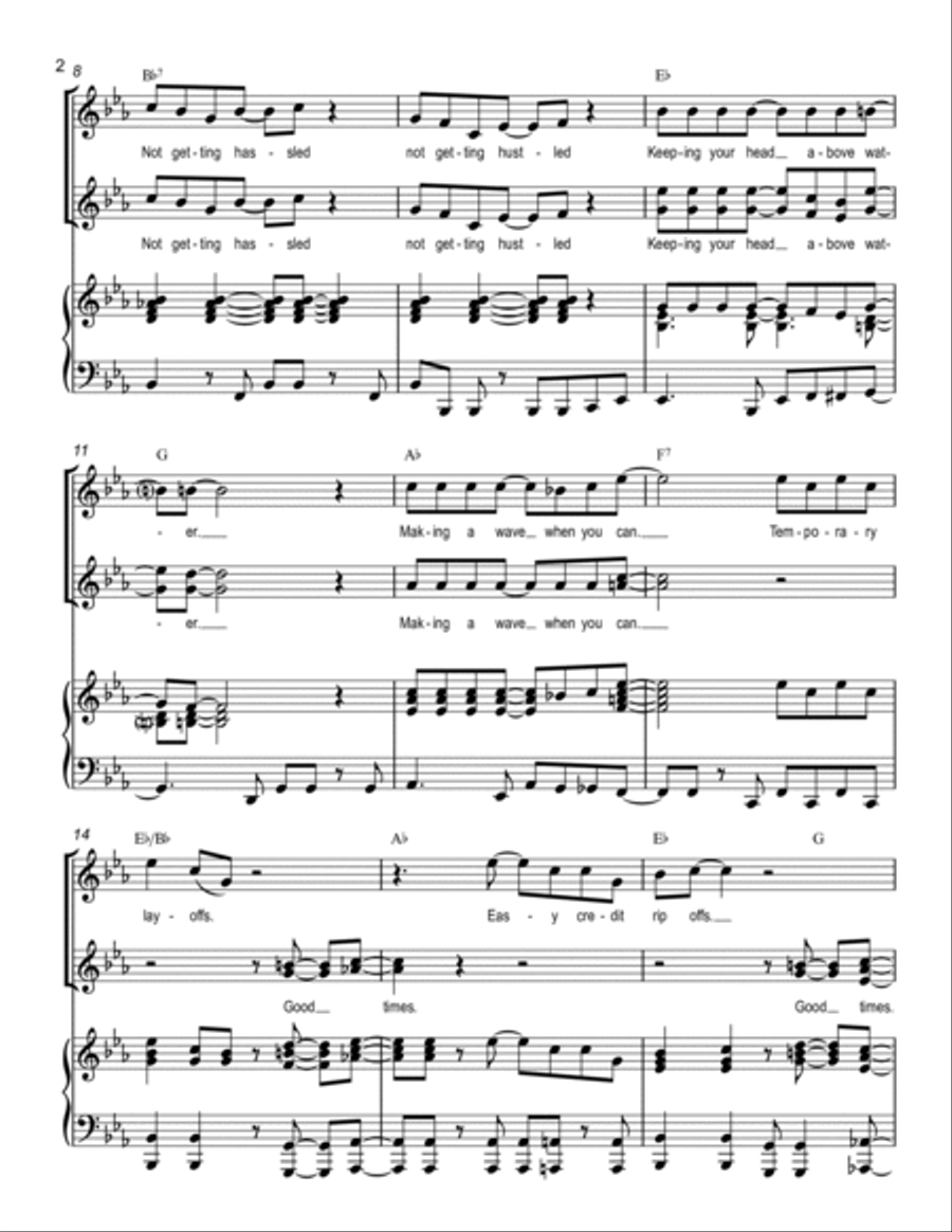 Good Times Theme Voice scores gallery preview page 2