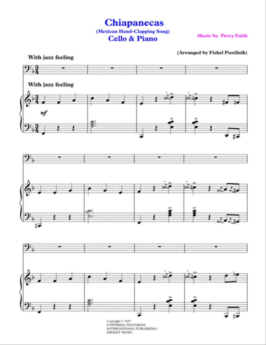 Chiapanecas (the Hand Clapping Song) Piano scores gallery preview page 2