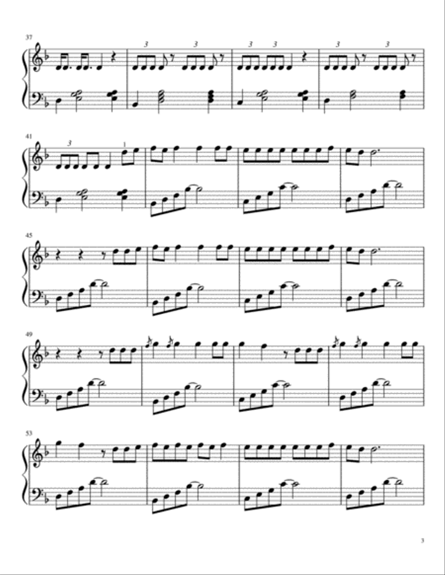 Fake Love Piano Solo scores gallery preview page 3