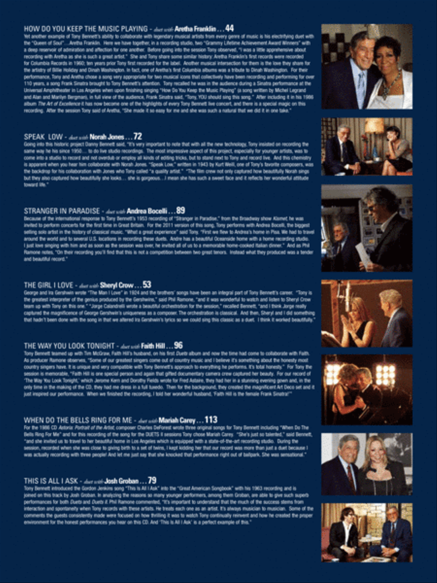 Tony Bennett -- Duets II Piano, Vocal, Guitar scores gallery preview page 4