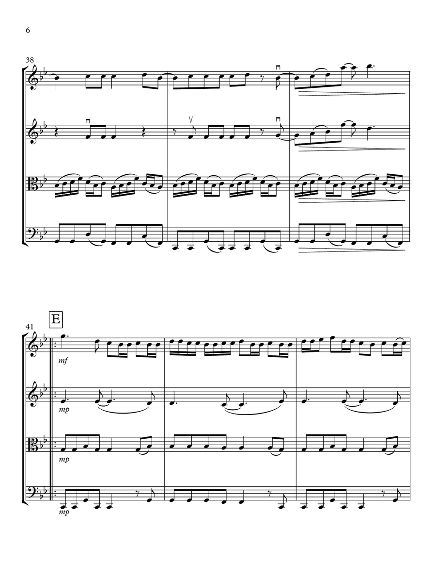 Into You String Quartet scores gallery preview page 6