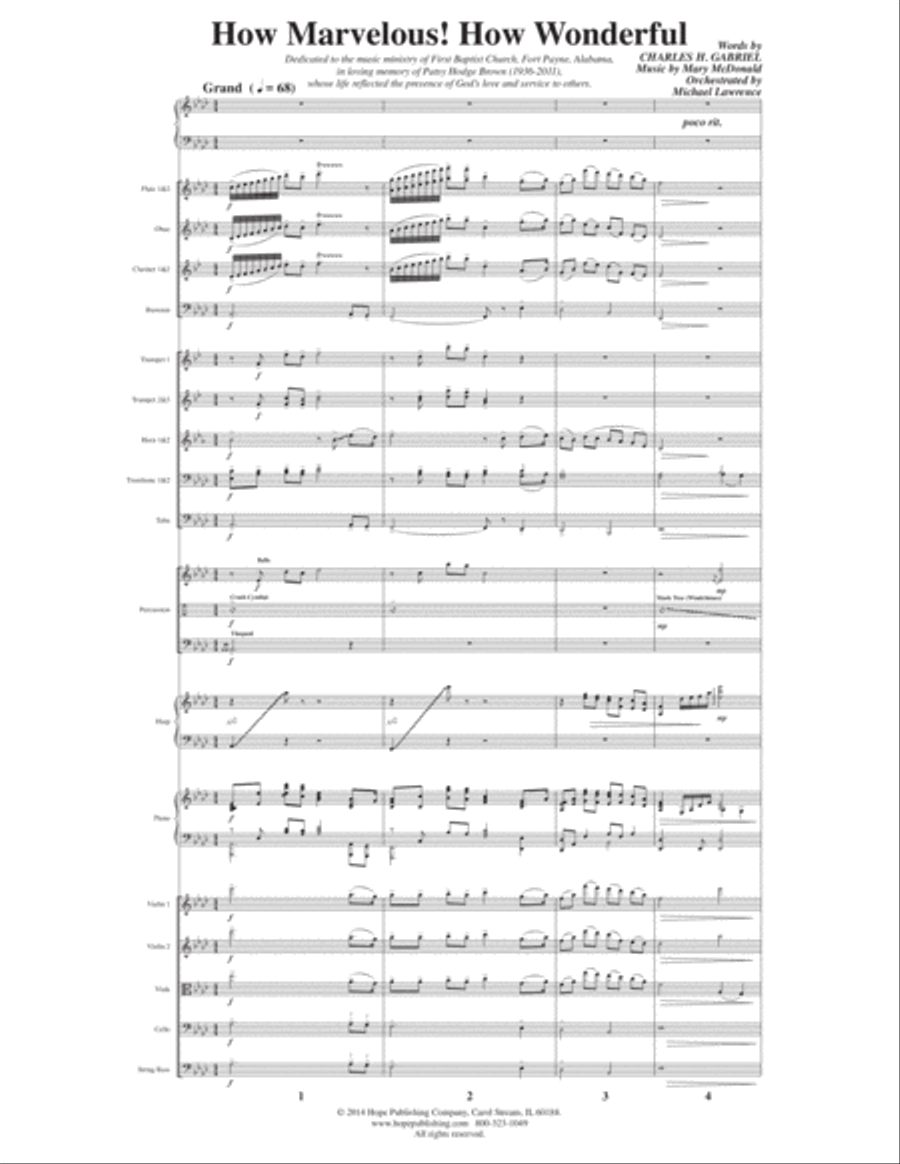 How Marvelous! How Wonderful! 4-Part scores gallery preview page 3