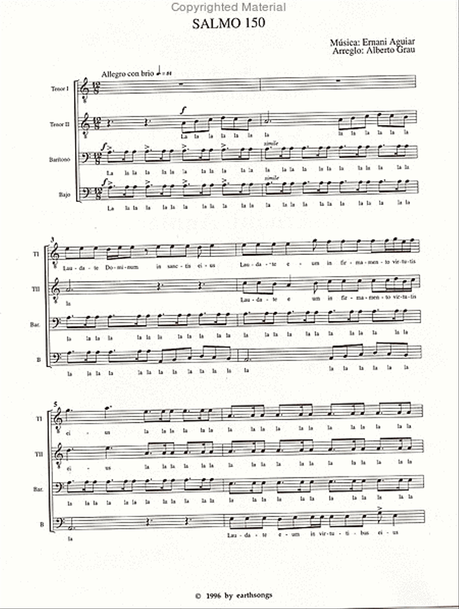 salmo 150 salmo 150 TTBB scores gallery preview page 2