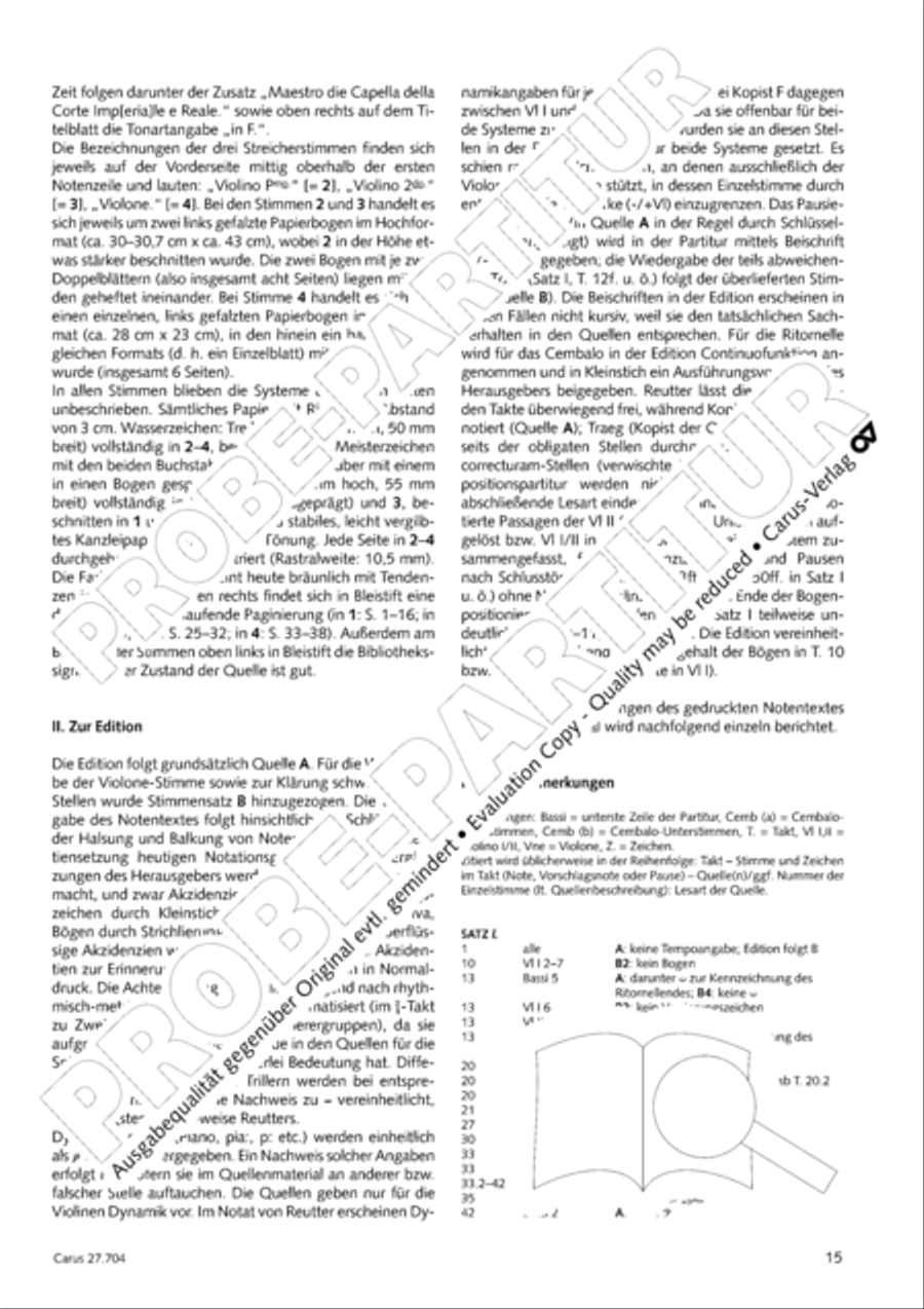 Concerto per il Clavi-Cembalo in F Violin scores gallery preview page 16