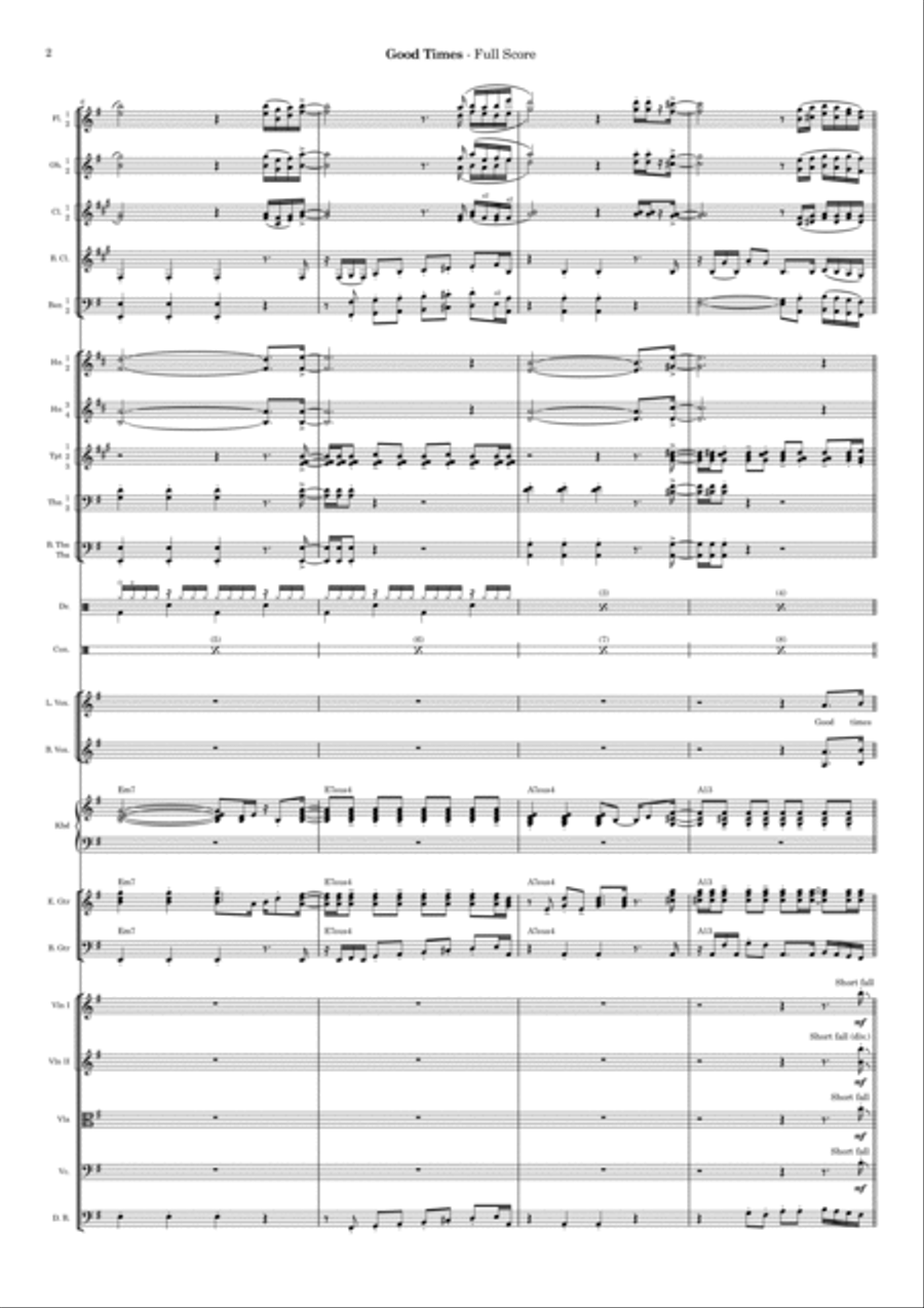 Good Times Full Orchestra scores gallery preview page 2
