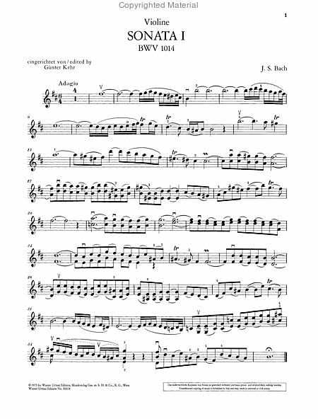 6 Sonatas for Violin and Cembalo, Vol 1