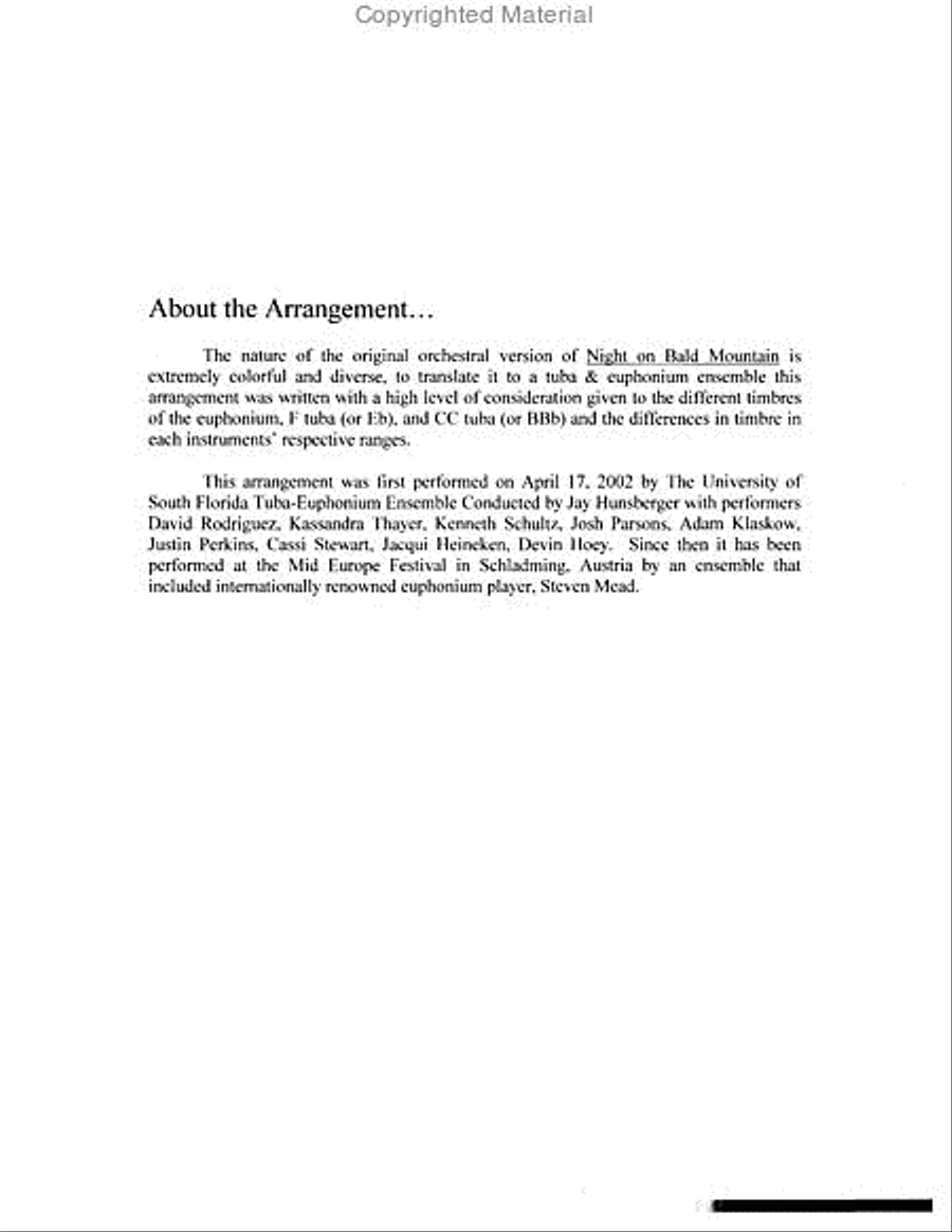 Night on Bald Mountain Night on Bald Mountain Large Ensemble scores gallery preview page 3
