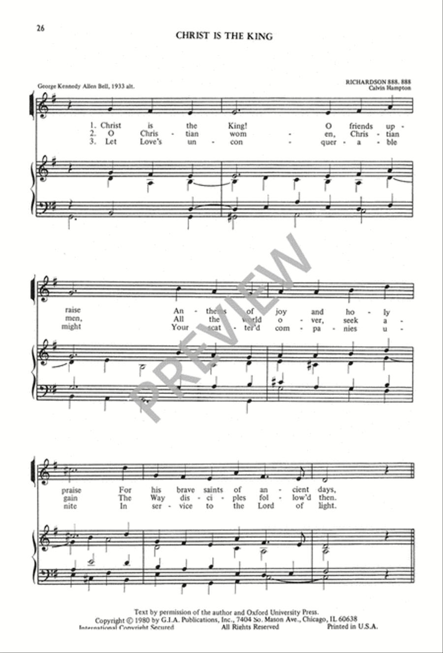 The Calvin Hampton Hymnary 4-Part scores gallery preview page 30