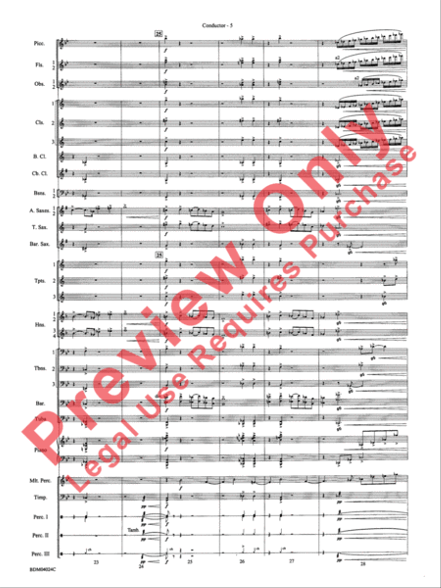Ithaca (from The Odyssey (Symphony No. 2)) Concert Band scores gallery preview page 9