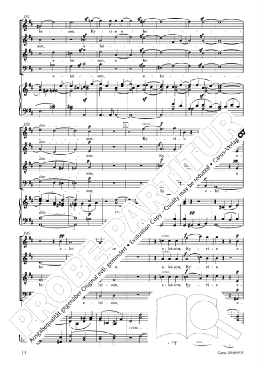 Missa solemnis Missa solemnis 4-Part scores gallery preview page 15